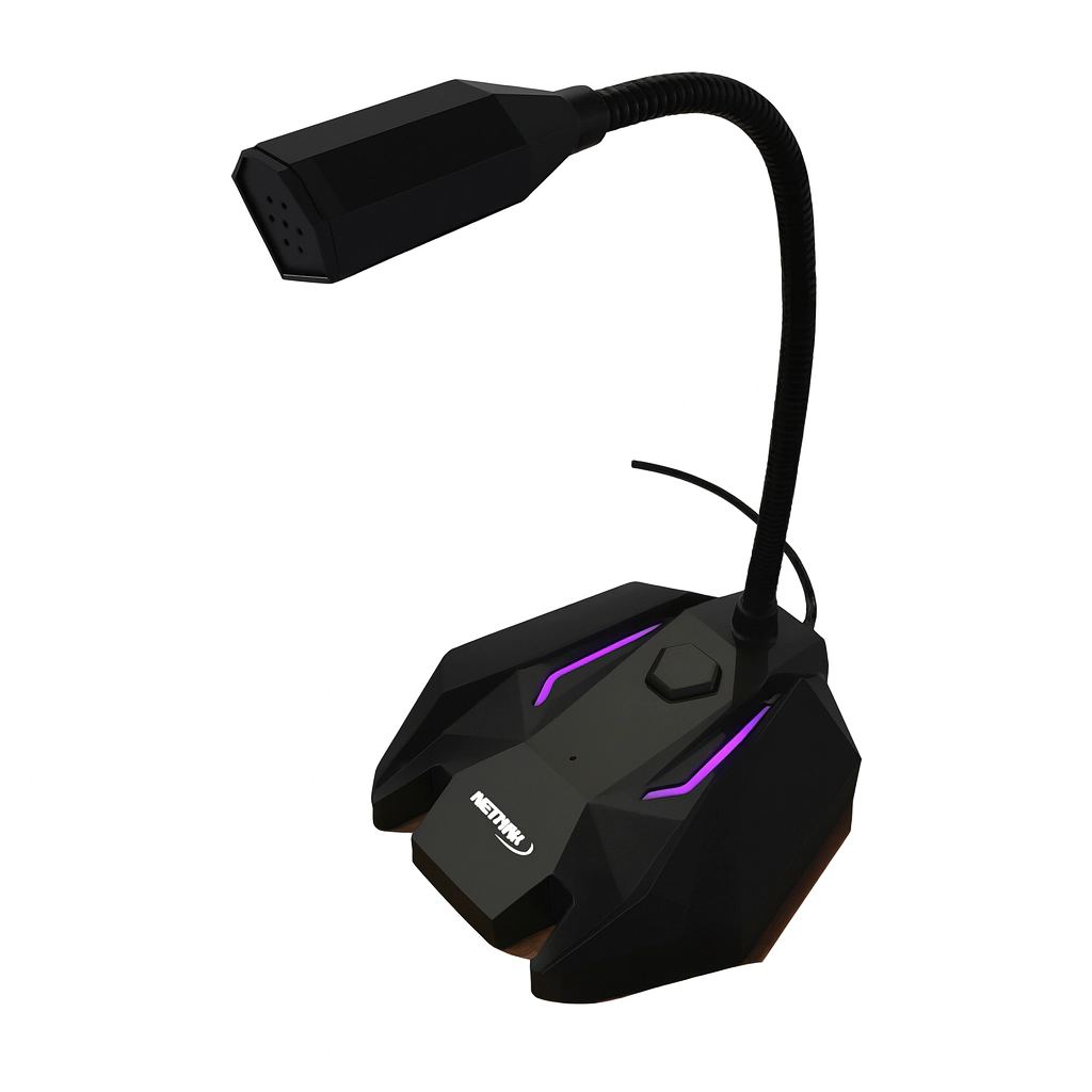 Microfono Gamer Nm-flex Usb Retroiluminado